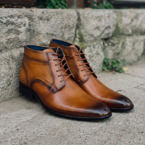 Botines de Cuero para hombre estilo italiano